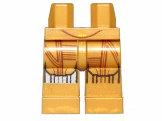 Hips and Legs with SW C-3PO Droid Pattern