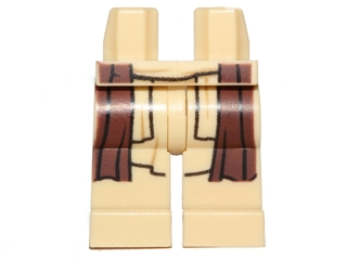 Hips and Legs with SW Jedi Robe and Dark Brown Coattails Pattern