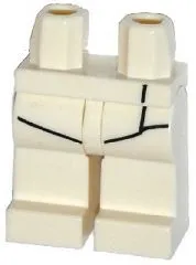 Hips and Legs with Black Fencing Plastron Outline Pattern