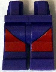 Hips and Legs with Dark Red Leggings Pattern