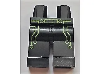 Hips and Legs with Lime Circuit Trim and Belt Pattern (Terabyte)