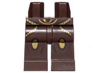 Hips and Legs with Gold Trim and Gold Oval Knee Pads Pattern (Captain Tarpals)