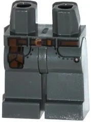 Hips and Legs with Pockets, Brown Belt with Copper Buckle and Holster Pattern