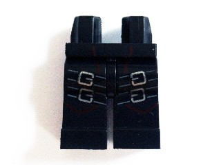 Hips and Legs with 4 Silver Belt Buckles and Dark Red Lines Pattern (Arsenal)