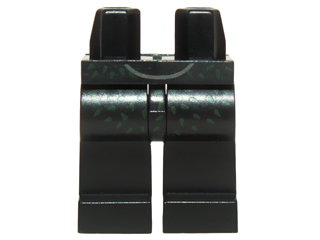 Hips and Legs with Dark Green Specks Pattern