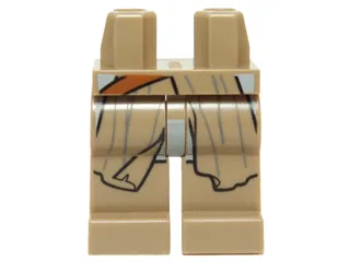 Hips and Legs with SW Flowing Robe and Dark Orange Strap Pattern