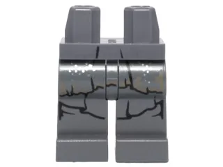 Hips and Legs with SW Robe with Dark Tan Camouflage and Silver Dots Pattern