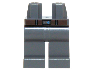 Hips and Legs with Dark Brown Belt and Silver Buckle Pattern