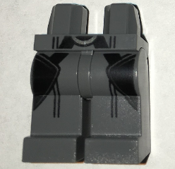 Hips and Legs with Black Holsters and Vertical Pinstripes Pattern