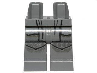 Hips and Legs with Jedi Robe and Silver Knees Pattern