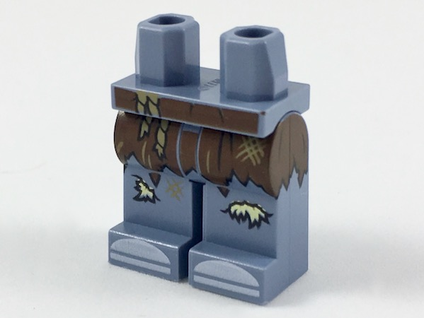 Hips and Legs with Ragged Shirt and Patches Pattern