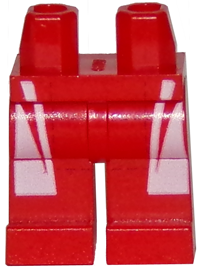 Hips and Legs with Racing Suit White Stripes Pattern