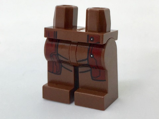 Hips and Legs with Dark Red Coattails and Black Contour Lines Pattern