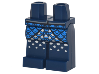 Hips and Legs with Armor with Blue and White Waves Pattern