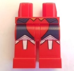 Hips and Legs with Dark Blue and White Markings Pattern (Wonder Woman)