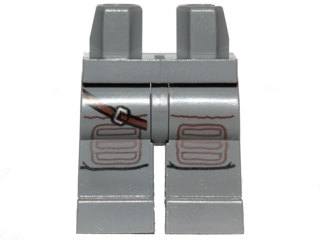 Hips and Legs with SW Brown Knee Pads and Diagonal Belt on Right Leg Pattern