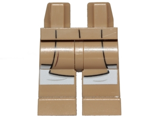 Hips and Legs with SW Jedi Robe and White Leggings Pattern