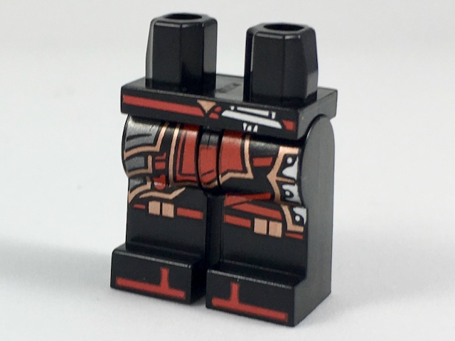 Hips and Legs with Copper Armor, Red Sash and Knee Straps and Zoris Pattern