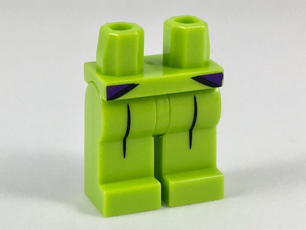 Hips and Legs with Dark Purple Coattails and Black Pleats Pattern