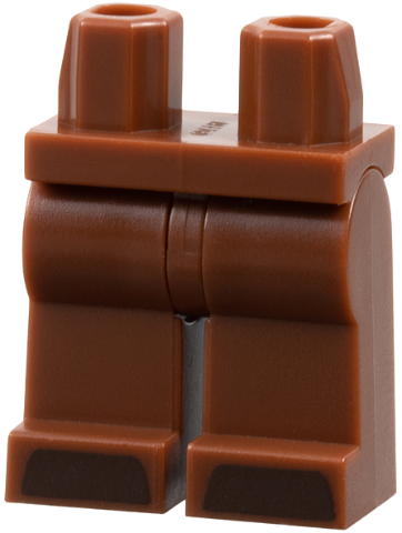 Hips and Legs with Dark Brown Hooves Pattern