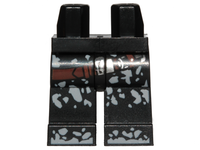 Hips and Legs with SW Reddish Brown Belt with Silver Buckle and Dirt Stains Pattern