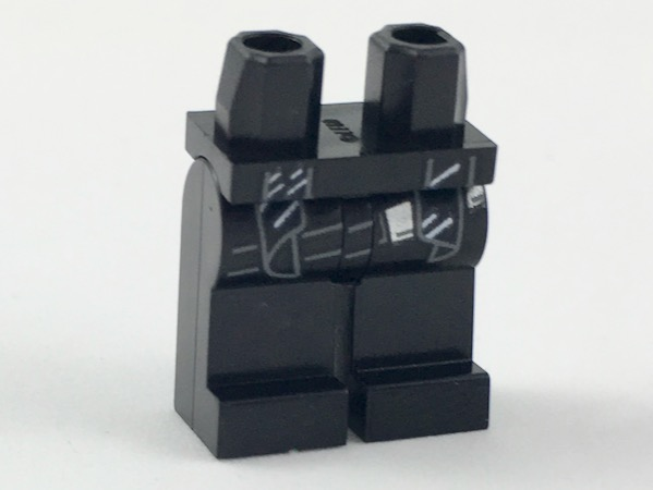 Hips and Legs with Ends of Scarf and Low-Hanging Belt Pattern