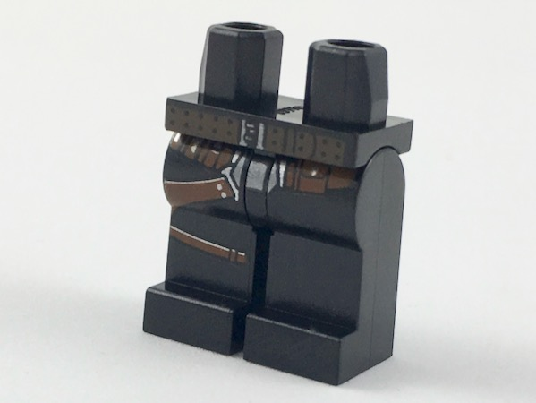 Hips and Legs with Dark Brown Belt and Reddish Brown Holster Belt Pattern