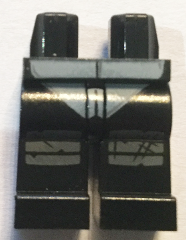 Hips and Legs with Turtle Shell and Dark Bluish Gray Knee Pads Pattern