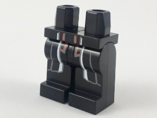 Hips and Legs with Long Coattails and Red Vest Trim Pattern