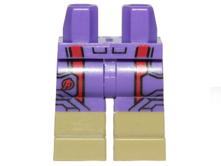 Hips and Legs with Molded Olive Green Lower Legs / Boots and Printed Shorts with Red Stripes and Avengers Logo Pattern