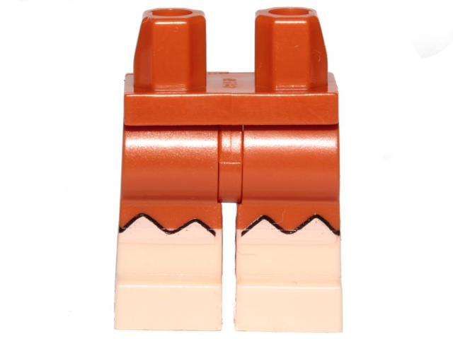 Hips and Legs with Light Nougat Bare Legs and Zigzag Outline Pattern 2