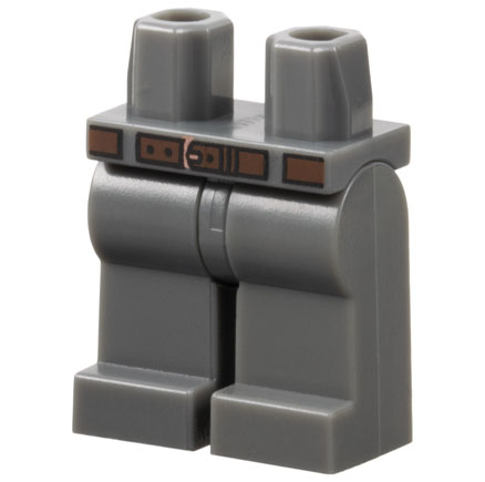 Hips and Legs with Reddish Brown Belt with Copper Buckle Pattern