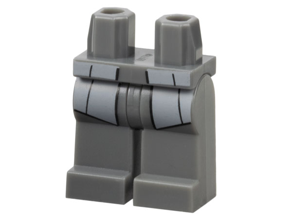 Hips and Legs with Light Bluish Gray Jacket Tails Pattern