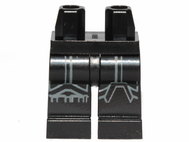 Hips and Legs with SW Stormtrooper Gray and Silver Markings Pattern