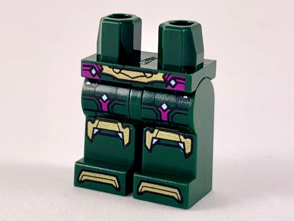 Hips and Legs with Gold Belt, Knee Pads, and Toes, Magenta Trim Pattern