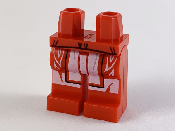 Hips and Legs with White Flames, Apron and Knees Pattern