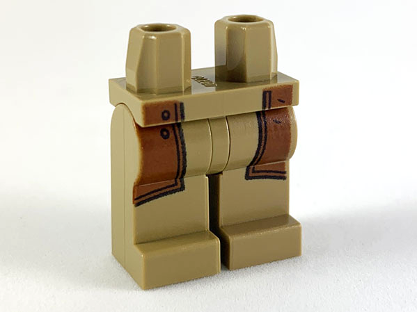 Hips and Legs with Reddish Brown Overcoat Tails Pattern