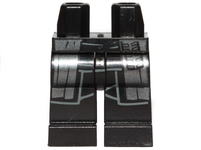 Hips and Legs with Pearl Dark Gray SW Robe Pattern