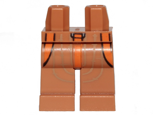 Hips and Legs with SW 3 Orange Belts and Dark Tan Lines Pattern