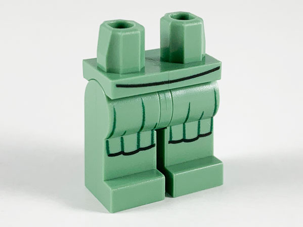 Hips and Legs with Pleated Skirt Pattern