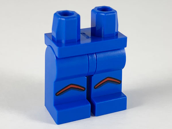 Hips and Legs with Red Chevrons on Knees Pattern