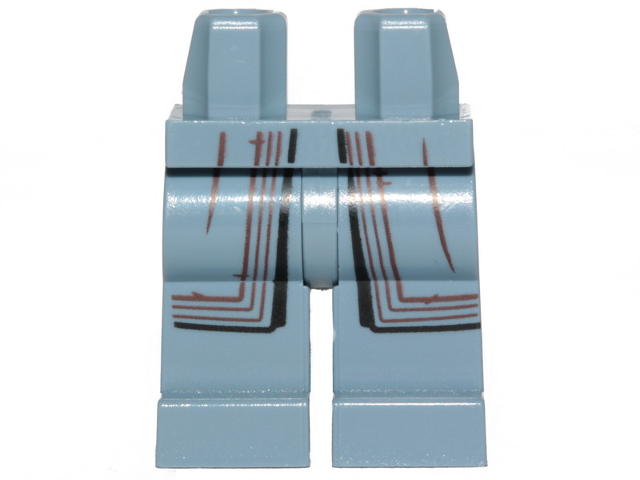 Hips and Legs with SW Mandalorian Robe and Dark Brown Lines Pattern