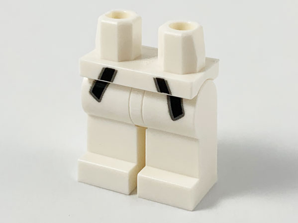 Hips and Legs with 2 Black Sash Tails Pattern