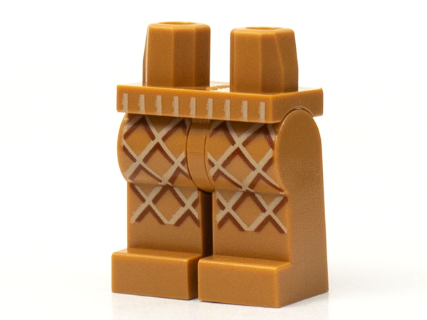Hips and Legs with Tan Waffle Cone Pattern