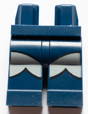 Hips and Legs with Leotard and Boots with Scalloped Tops Pattern, Light Bluish Gray Tights