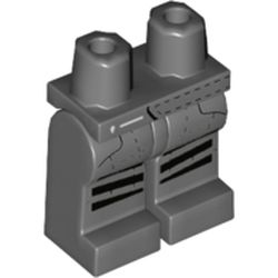 Hips and Legs with Racing Suit, Koenigsegg Logo, Black Stitching and Stripes Pattern