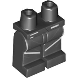 Hips and Legs with White Lines and Stitching Pattern