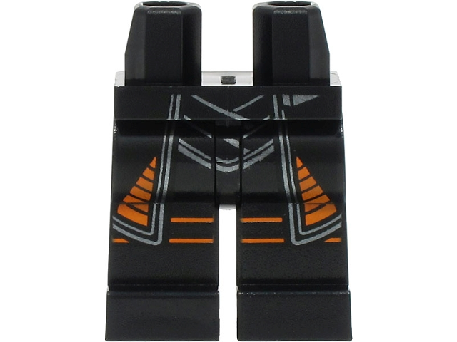 Hips and Legs with SW Coattails with Silver and Orange Hem, Knee Wrappings Pattern