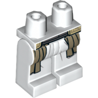 Hips and Legs with Dark Bluish Gray Shirt Bottom and Dark Tan Robe Ends Pattern