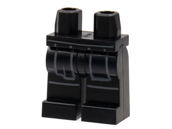 Hips and Legs with Dark Bluish Gray Outline Robe Ends and Knee Wrappings Pattern